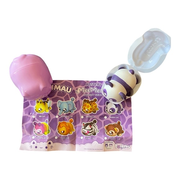 Aphmau MeeMeows Mystery Squishy Figure Safari Edition PANDA CAT Fidget Toy NEW - Picture 1 of 4